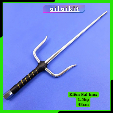 Kiếm Sai Karate Inox 48cm – Dụng Cụ Tập Luyện & Biểu Diễn Võ Thuật Ailaikit