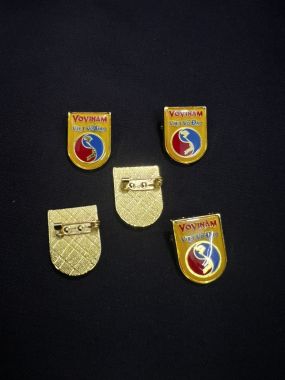 HUY HIỆU VOVINAM MẠ VÀNG | Huy hiệu Vovinam, Phù hiệu Vovinam cài áo mạ vàng cao cấp AILAIKIT