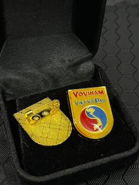HUY HIỆU VOVINAM MẠ VÀNG | Huy hiệu Vovinam, Phù hiệu Vovinam cài áo mạ vàng cao cấp AILAIKIT