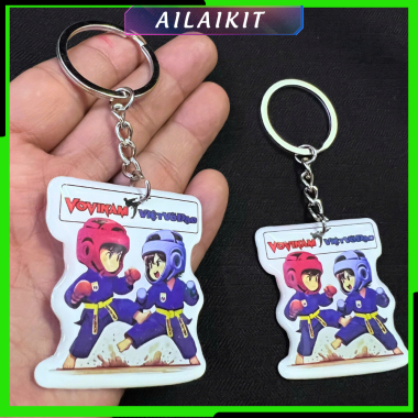 Móc Khóa Đối Kháng Vovinam Ailaikit – Phụ Kiện Vovinam Dễ Thương, Quà Tặng Cho Người Yêu Võ Việt