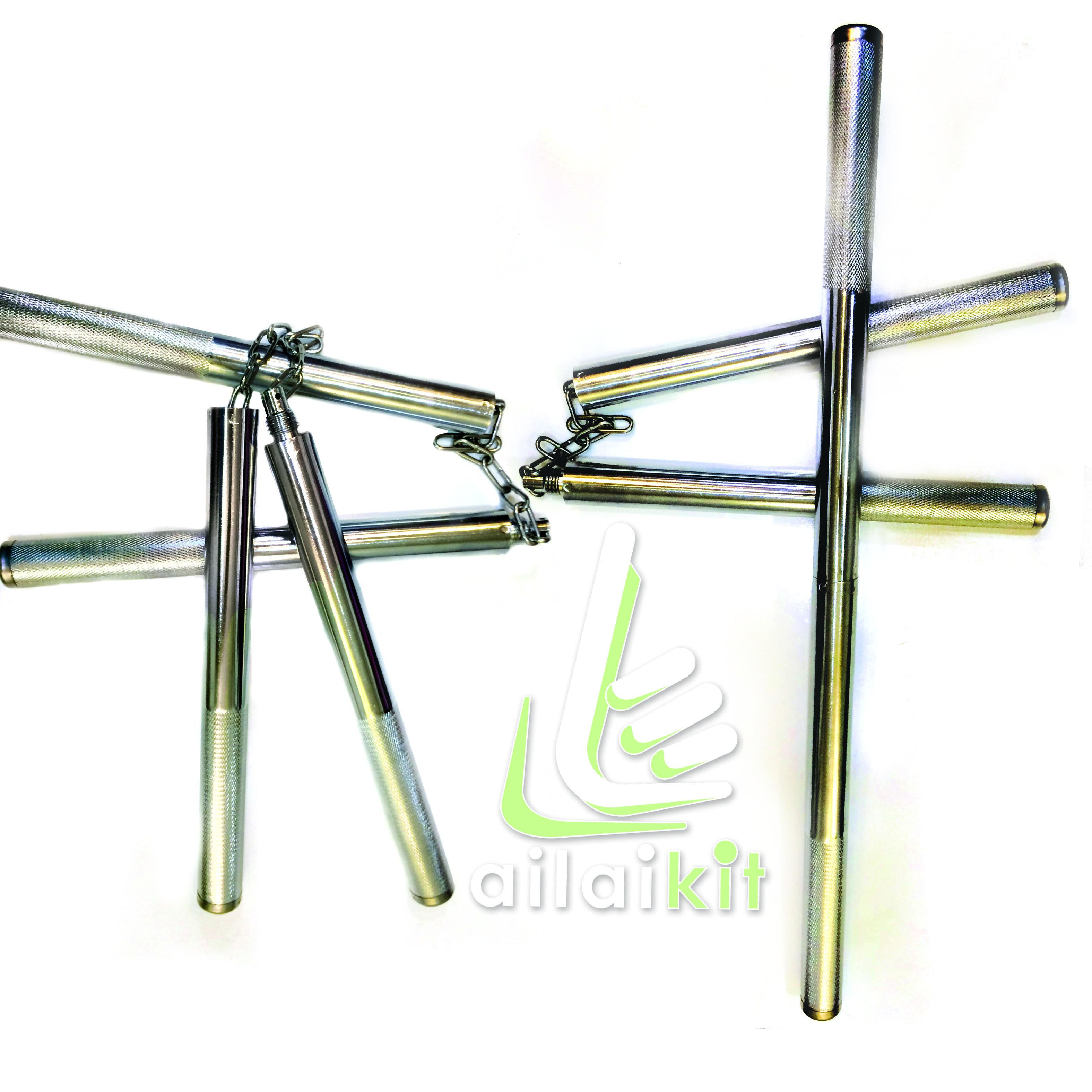 Côn Nhị Khúc Inox Dây Xích Ailaikit