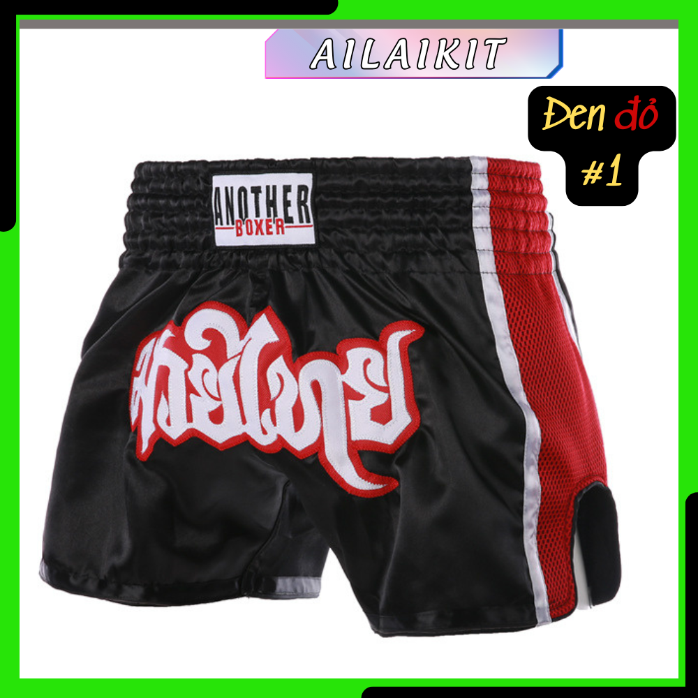 QUẦN MUAY THÁI ANOTHER BOXER MÀU ĐỎ ailaikit